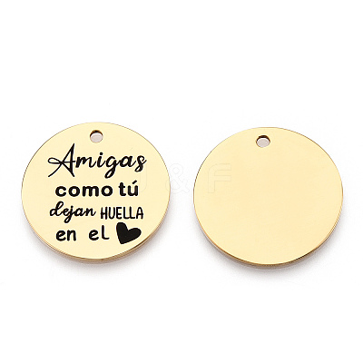 201 Stainless Steel Pendants LS-STAS-T064-37G-30-1
