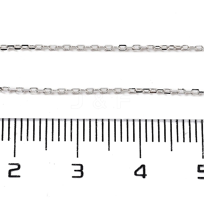 925 Sterling Silver Paperclip Chains STER-P064-04S-1