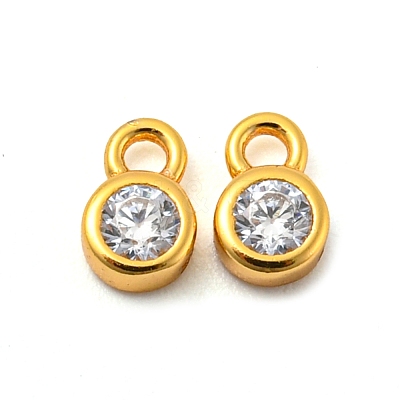 Real 18K Gold Plated 925 Sterling Silver Charms STER-K176-03F-G-1