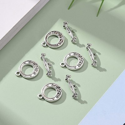 Tibetan Style Alloy Toggle Clasps LF1081Y-NF-1