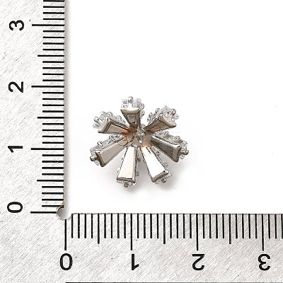 Brass Micro Pave Cubic Zirconia Pendant Bails LS-KK-Q035-01P-1