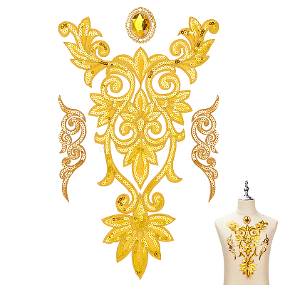 Polyester Embroidery Ornament Accessories DIY-NB0011-01-1