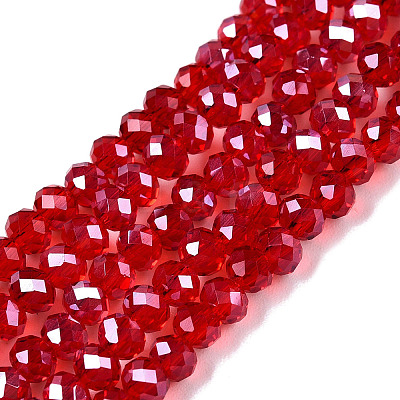Electroplate Glass Beads Strands EGLA-A044-T3mm-A01-1