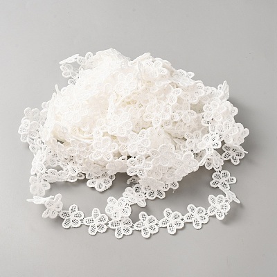 Polyester Lace Ribbon OCOR-WH0111-138C-1