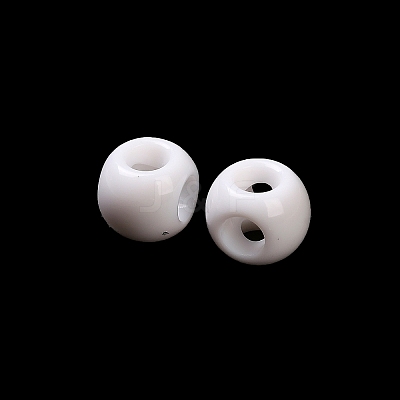 Opaque Acrylic Beads OACR-P032-10B-01-1