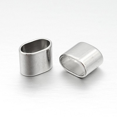 Non-Tarnish Rectangle 304 Stainless Steel Slide Charms/Slider Beads STAS-N065-98-1