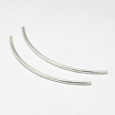 Tube 925 Sterling Silver Beads STER-O021-B-07-1