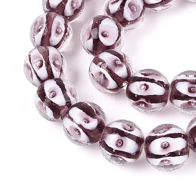 Handmade Lampwork Beads Strands LAMP-N028-20E-1