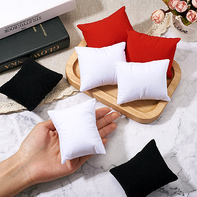 15Pcs 3 Colors Velvet Mini Pillow AJEW-TA0001-65-1