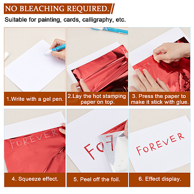 60 Sheets 3 Colors A4 Hot Foil Stamping Paper DIY-FH0003-94-1