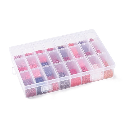 288G 24 Colors Glass Seed Beads SEED-JQ0005-01B-2mm-1
