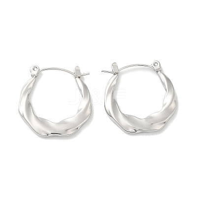 Non-Tarnish 304 Stainless Steel Hoop Earrings for Women EJEW-G364-02P-1