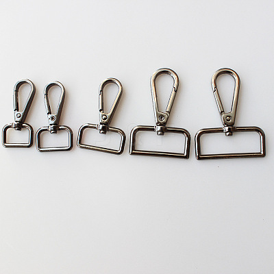Alloy Swivel Clasps Lanyard Snap Hooks for Purse Bag Strap Hardware AL-CBACC64-01B-A-1
