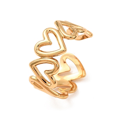 304 Stainless Steel Cuff Open Rings for Women SA-CBA4160-30G-1