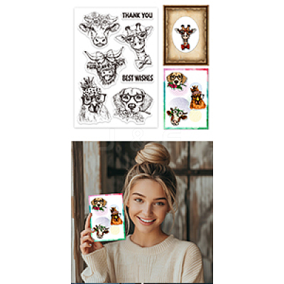 Custom Summer Theme PVC Plastic Clear Stamps DIY-WH0631-0758-1