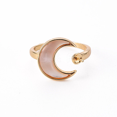 Brass Peg Bails Cuff Finger Ring Settings X-KK-T062-70G-NF-1
