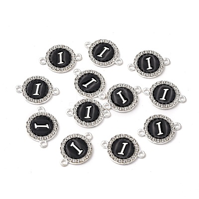 Alloy Enamel Links Connectors ENAM-TAC0003-01S-02I-1