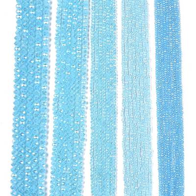 Electroplate Glass Beads Strands EGLA-A044-J2mm-B04-1