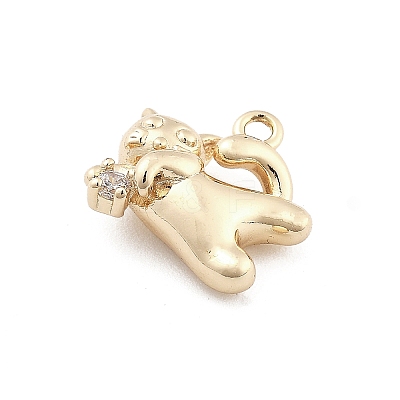 Brass Micro Pave Cubic Zirconia Pendants LS-KK-M306-06G-05-1