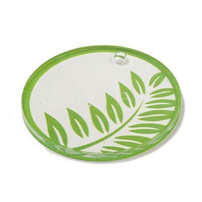 Opaque Acrylic Pendants BACR-C001-01E-1
