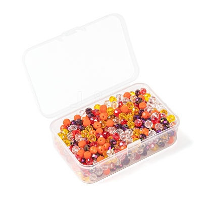 500Pcs 5Colors Electroplate Glass Beads EGLA-LS0001-01B-1