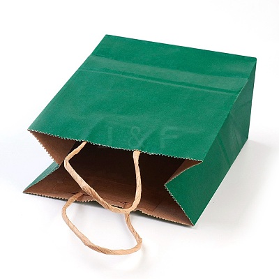 Pure Color Kraft Paper Bags AJEW-G019-09D-1