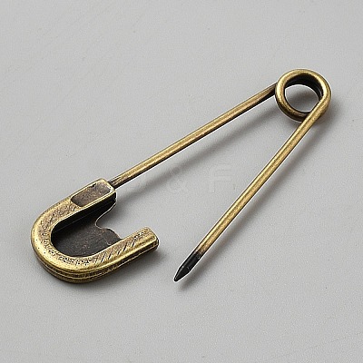 Zinc Alloy Safety Pins JEWB-WH0030-78G-1
