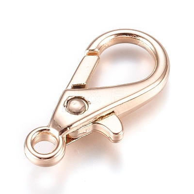 Alloy Lobster Claw Clasps PALLOY-WH0070-21KCG-1