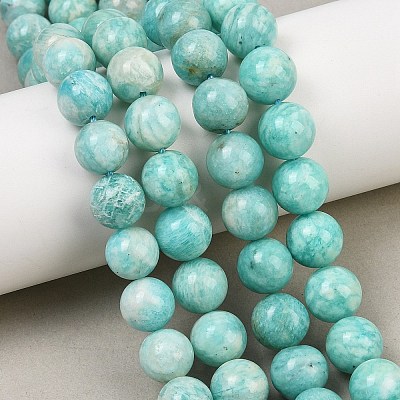 Natural Amazonite Beads Strands G-F461-12-10mm-01-1