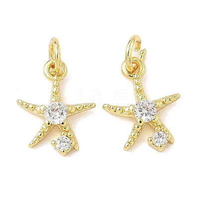 Brass Micro Pave Cubic Zirconia Pendants KK-I355-01G-03-1