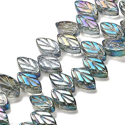 Electroplate Glass Beads Strands EGLA-B004-02A-FR03-1