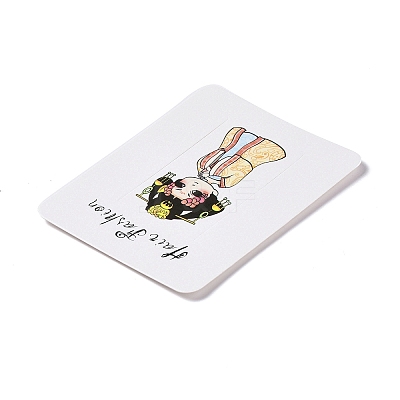 Rectangle Paper Hair Clip Display Cards CDIS-C004-03E-1