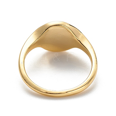 Brass Signet Ring for Women LS-RJEW-E058-01G-03-1