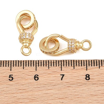 Brass Micro Pave Clear Cubic Zirconia Spring Ring Rings X-CU-CBA8264-05G-1