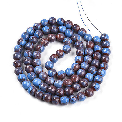 Baking Paint Glass Beads X1-DGLA-N003-10mm-C10-1