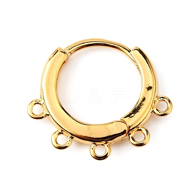 Brass Hoop Earrng Findings KK-WH0035-85C-1