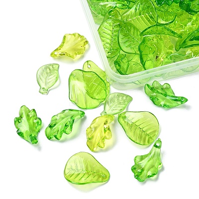 196Pcs 100G Transparent Acrylic Pendants TACR-YW0002-15-1