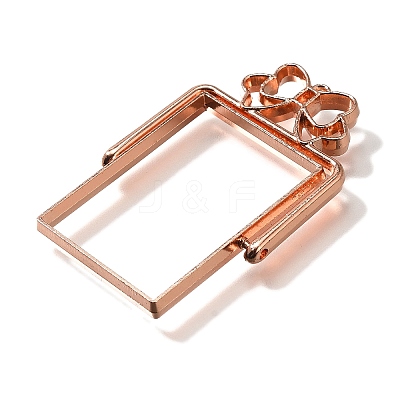 Alloy Open Back Bezel Pendants PALLOY-I223-10RG-1
