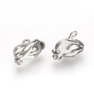 Iron Clip-on Earring Findings KK-R071-06P-1