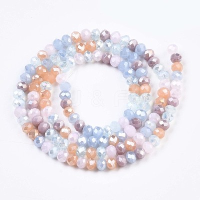 Glass Beads Strands X-GLAA-T006-16F-1