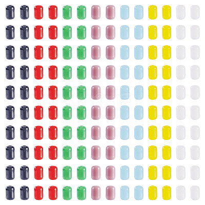 700Pcs 7 Colors Opaque Imitation Jade Glass Beads GLAA-TA0003-27-1