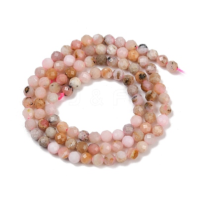 Natural Peruvian Pink Opal Beads Strands X-G-D304-02-4mm-1