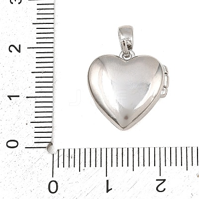 Printed Brass Locket Pendants KK-CBA7D37-01P-1