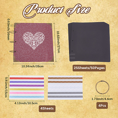 DIY Photo Album Scrapbook Set DIY-WH20011-55B-1