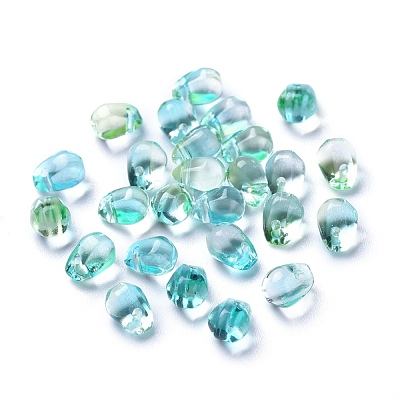 Transparent Glass Charms GLAA-O017-02H-1