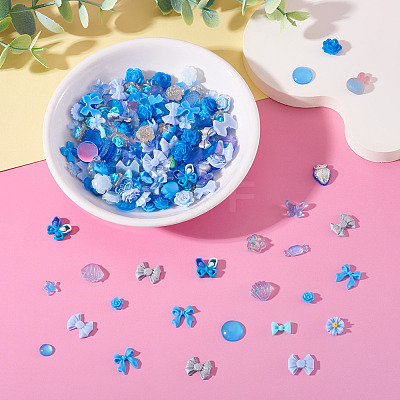 30g Luminous Opaque Resin Cabochons CRES-TA0001-55A-1