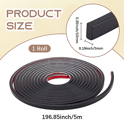 PVC Self-Adhesive Flexible Molding Trim DIY-WH20007-40B-06-1