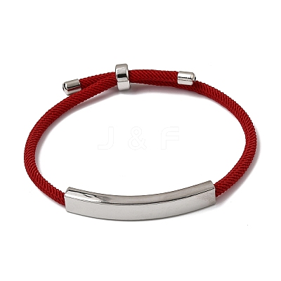 Round Nylon Milan Cord Slider Bracelet Making BJEW-L722-01P-16-1