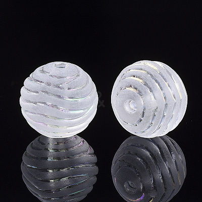 Transparent Acrylic Corrugated Beads LS-X-TACR-S134-012-1