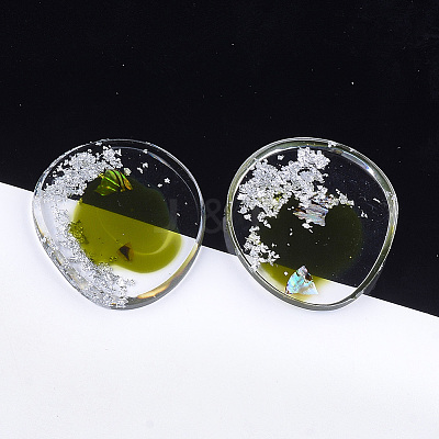 Transparent Resin Cabochons CRES-S362-013B-02-1